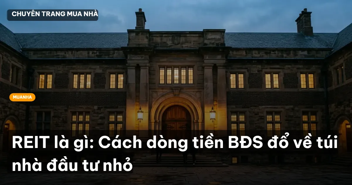 REIT là gì: Cách dòng tiền BĐS đổ về túi nhà đầu tư nhỏ