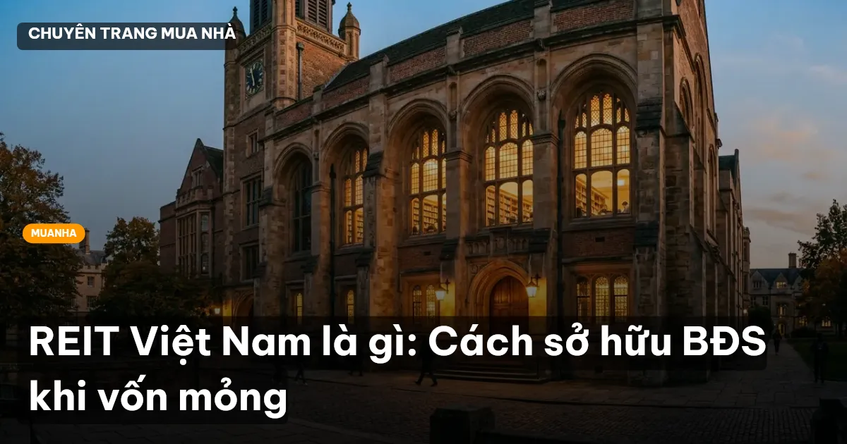 REIT Việt Nam là gì: Cách sở hữu BĐS khi vốn mỏng