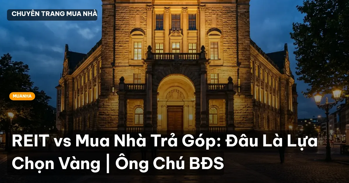 REIT vs Mua Nhà Trả Góp: Đâu Là Lựa Chọn Vàng | Ông Chú BĐS