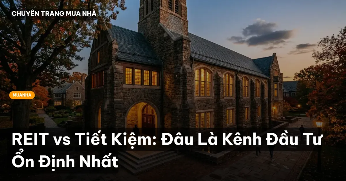 REIT vs Tiết Kiệm: Đâu Là Kênh Đầu Tư Ổn Định Nhất