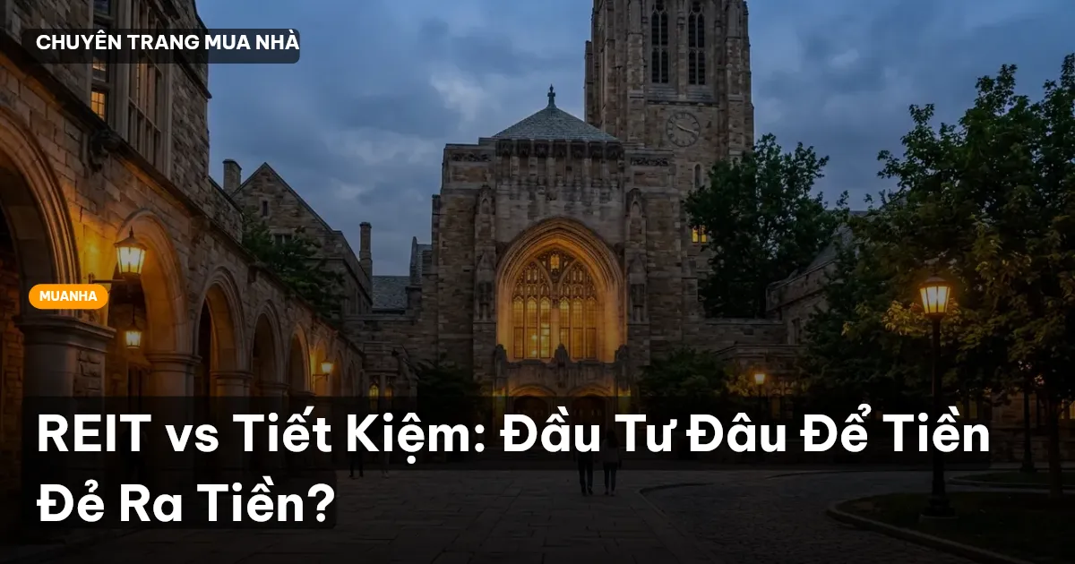 REIT vs Tiết Kiệm: Đầu Tư Đâu Để Tiền Đẻ Ra Tiền?