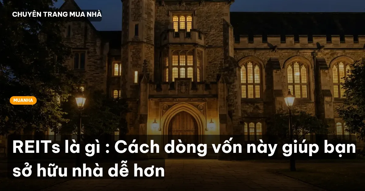 REITs là gì : Cách dòng vốn này giúp bạn sở hữu nhà dễ hơn