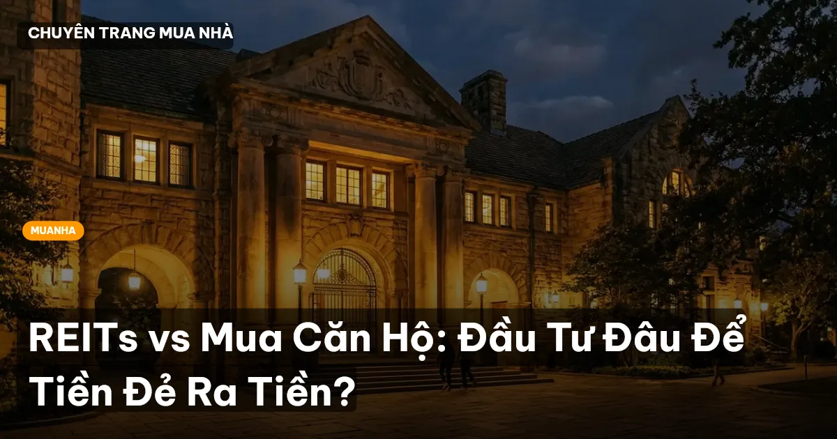 REITs vs Mua Căn Hộ: Đầu Tư Đâu Để Tiền Đẻ Ra Tiền?
