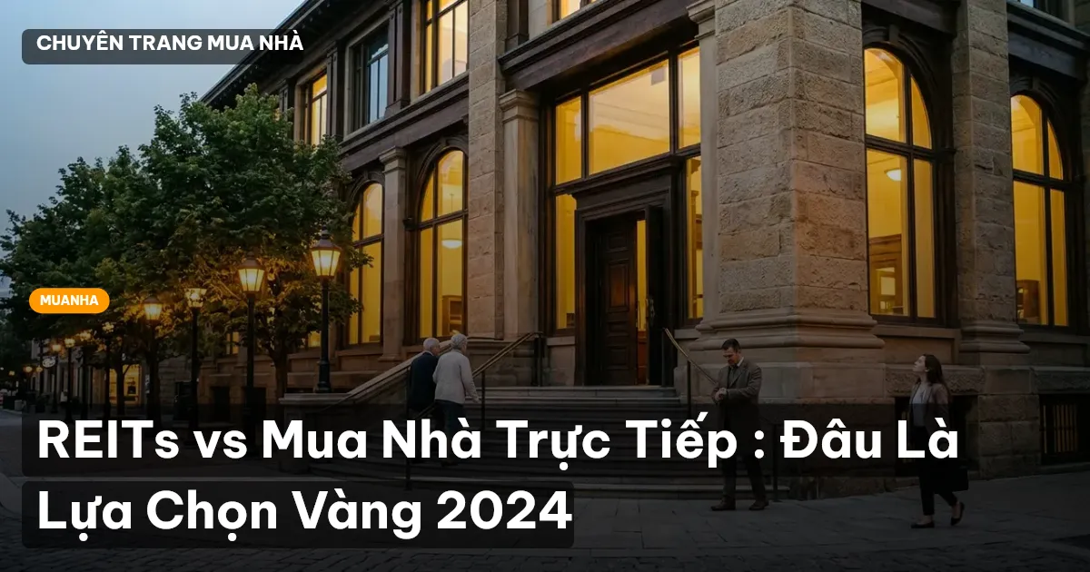 REITs vs Mua Nhà Trực Tiếp : Đâu Là Lựa Chọn Vàng 2024