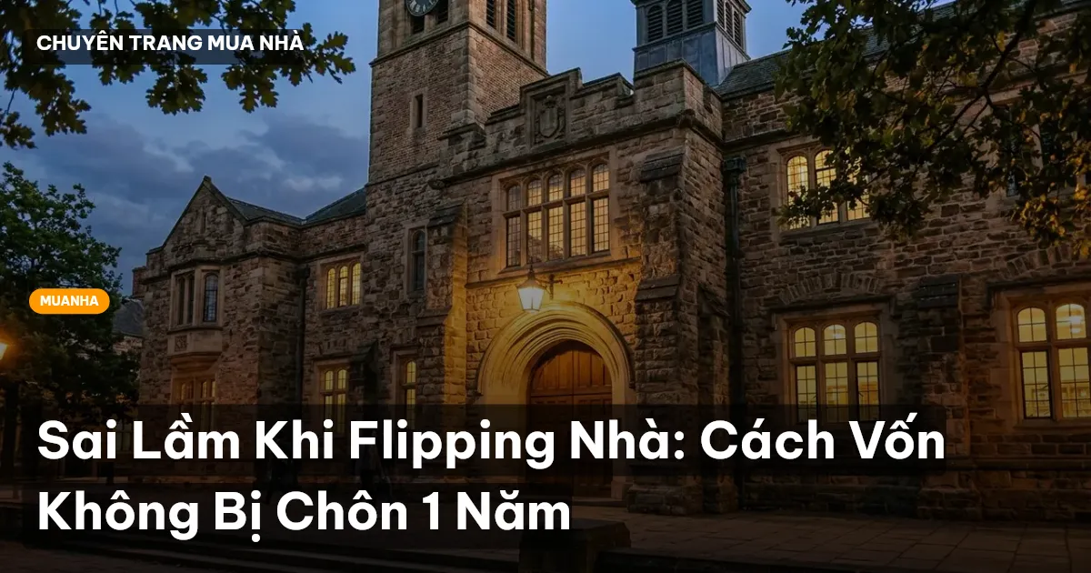 Sai Lầm Khi Flipping Nhà: Cách Vốn Không Bị Chôn 1 Năm