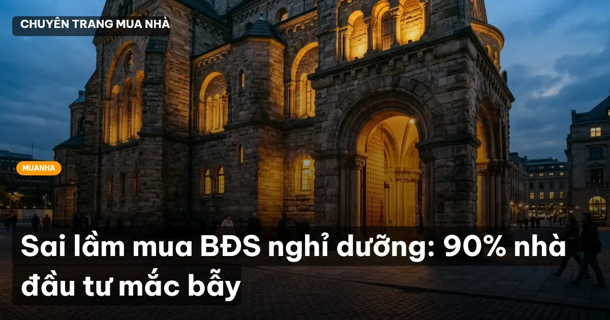Sai lầm mua BĐS nghỉ dưỡng: 90% nhà đầu tư mắc bẫy