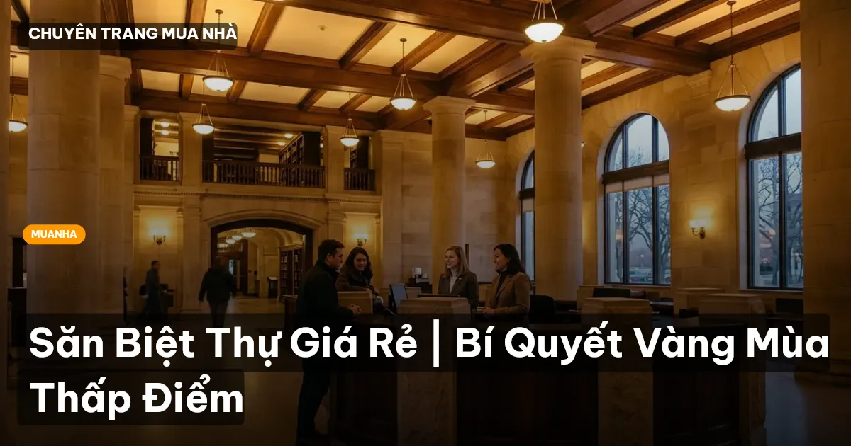săn biệt thự giá rẻ
