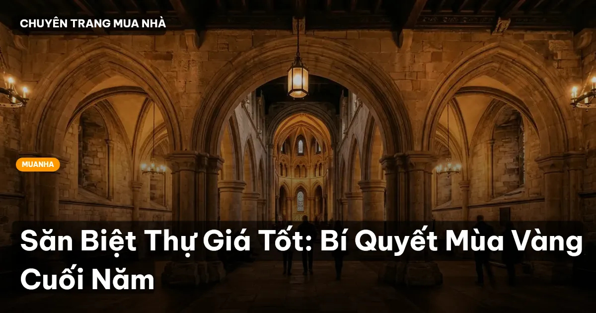Săn Biệt Thự Giá Tốt: Bí Quyết Mùa Vàng Cuối Năm