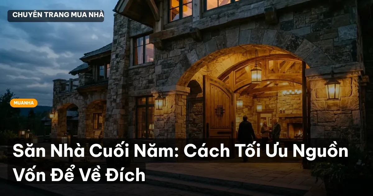 Săn Nhà Cuối Năm: Cách Tối Ưu Nguồn Vốn Để Về Đích