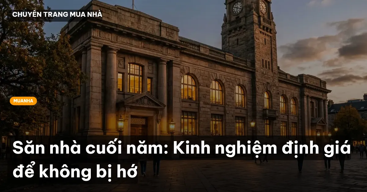 Săn nhà cuối năm: Kinh nghiệm định giá để không bị hớ