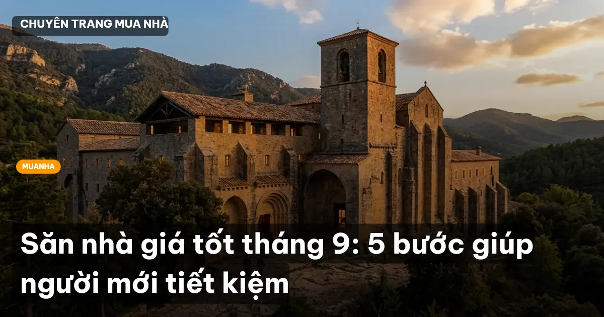 Săn nhà giá tốt tháng 9: 5 bước giúp người mới tiết kiệm