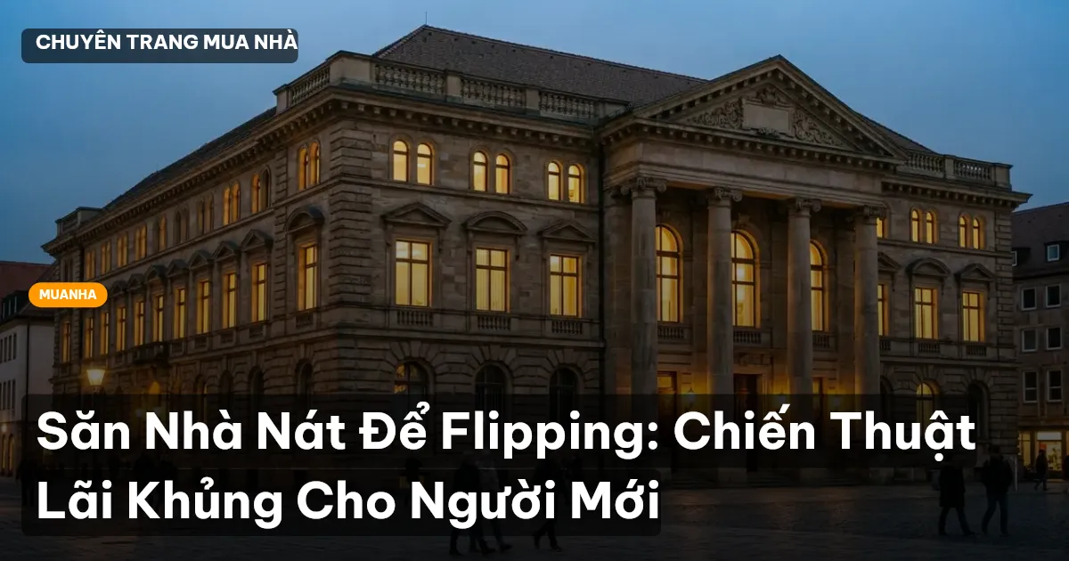 Săn Nhà Nát Để Flipping: Chiến Thuật Lãi Khủng Cho Người Mới
