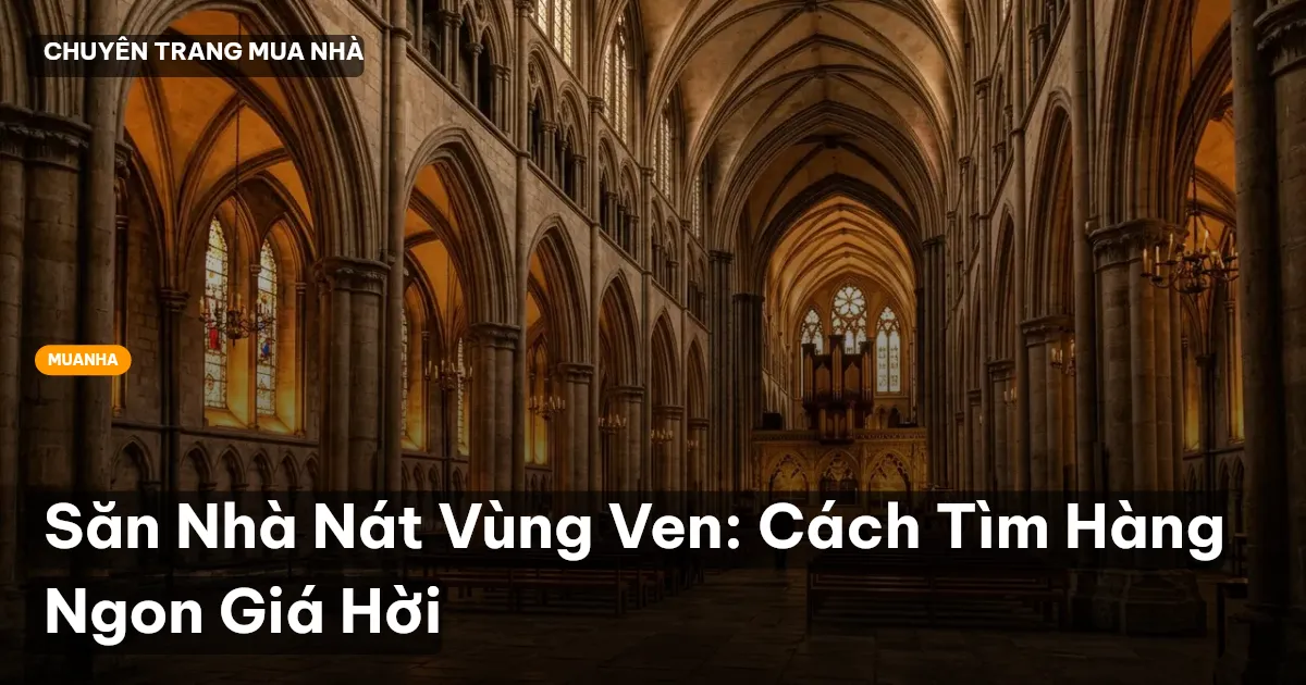 Săn Nhà Nát Vùng Ven: Cách Tìm Hàng Ngon Giá Hời