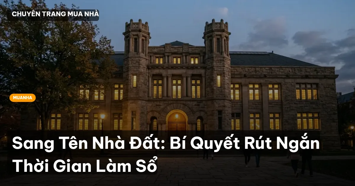 sang tên nhà đất