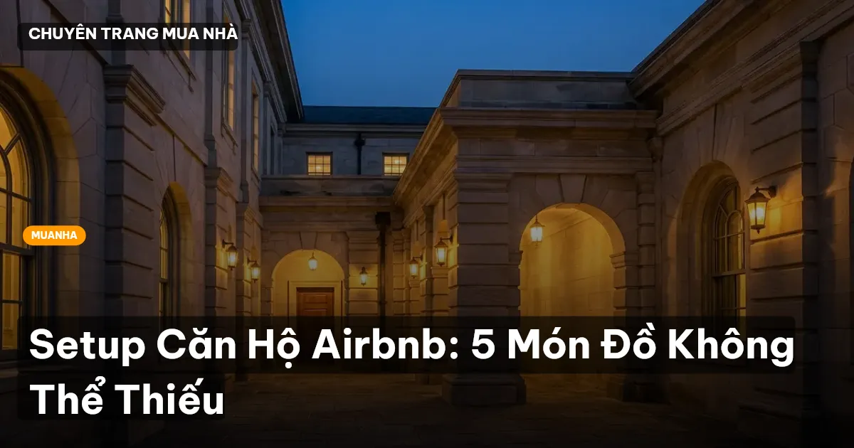 Setup Căn Hộ Airbnb: 5 Món Đồ Không Thể Thiếu