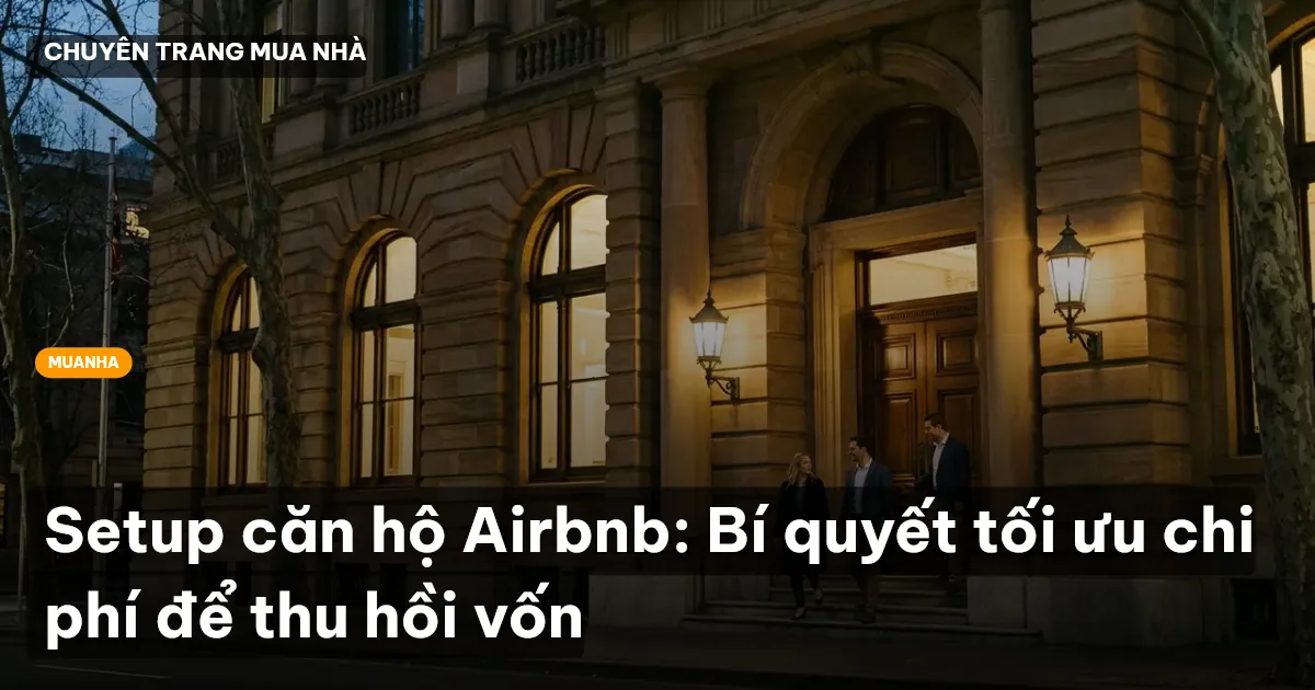 Setup căn hộ Airbnb: Bí quyết tối ưu chi phí để thu hồi vốn