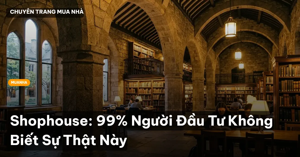Shophouse: 99% Người Đầu Tư Không Biết Sự Thật Này