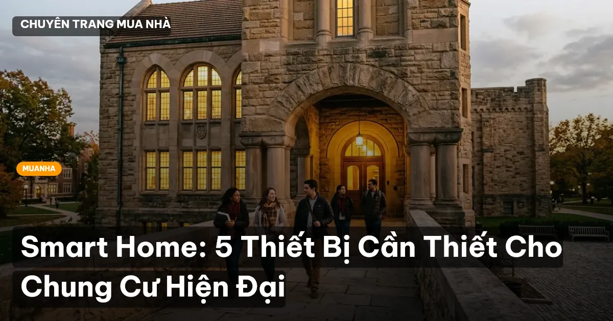 Smart Home: 5 Thiết Bị Cần Thiết Cho Chung Cư Hiện Đại