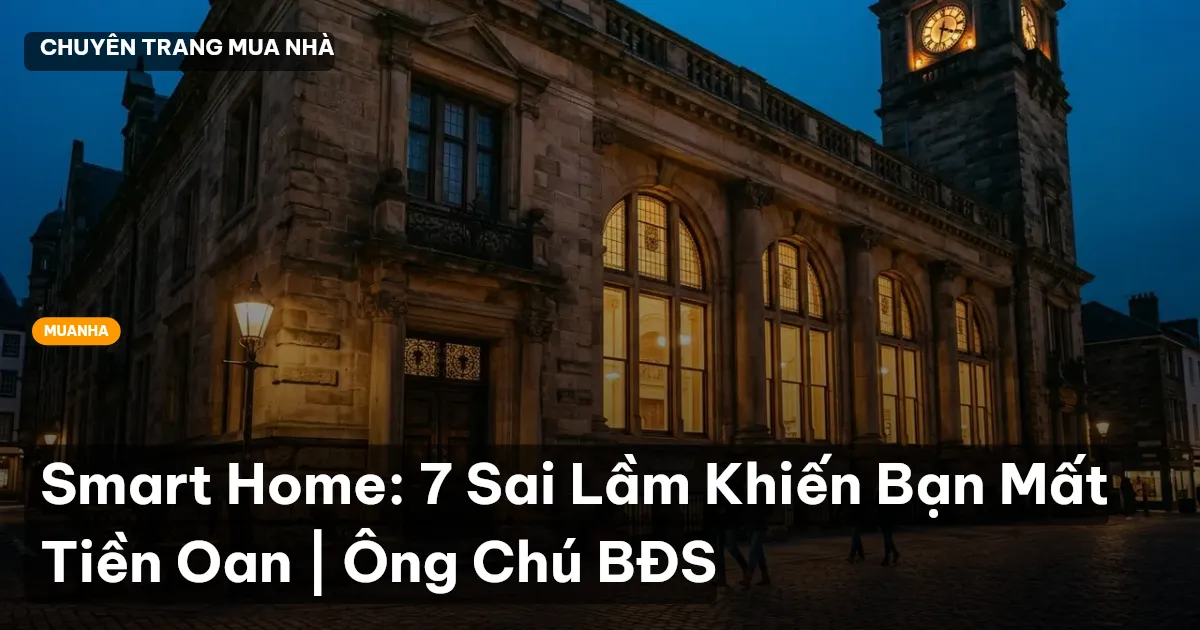 Smart Home: 7 Sai Lầm Khiến Bạn Mất Tiền Oan | Ông Chú BĐS