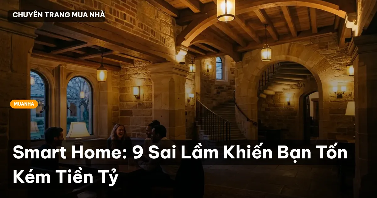 Smart Home: 9 Sai Lầm Khiến Bạn Tốn Kém Tiền Tỷ