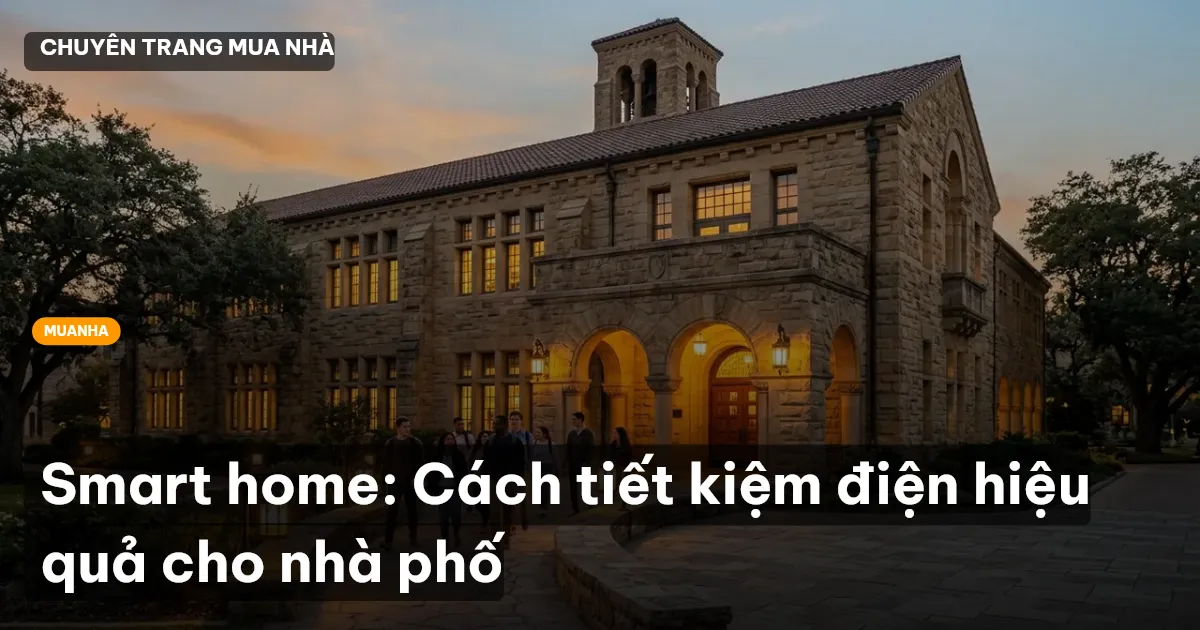Smart home: Cách tiết kiệm điện hiệu quả cho nhà phố
