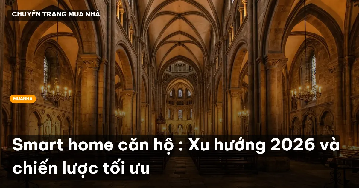 Smart home căn hộ : Xu hướng 2026 và chiến lược tối ưu