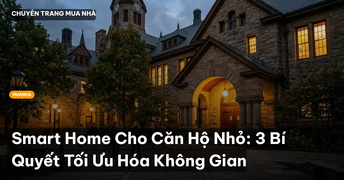 Smart Home Cho Căn Hộ Nhỏ: 3 Bí Quyết Tối Ưu Hóa Không Gian