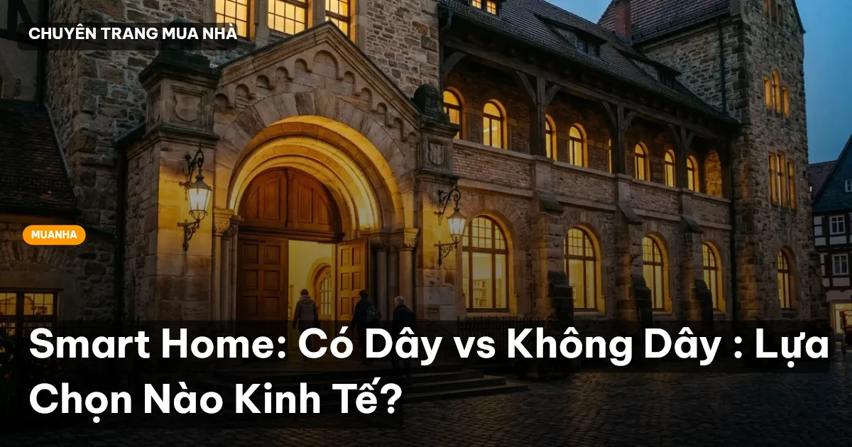 Smart Home: Có Dây vs Không Dây : Lựa Chọn Nào Kinh Tế?
