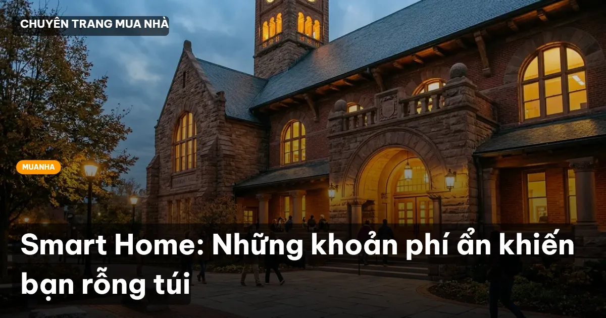 Smart Home: Những khoản phí ẩn khiến bạn rỗng túi