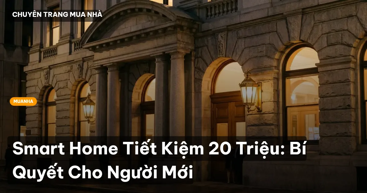 Smart Home Tiết Kiệm 20 Triệu: Bí Quyết Cho Người Mới