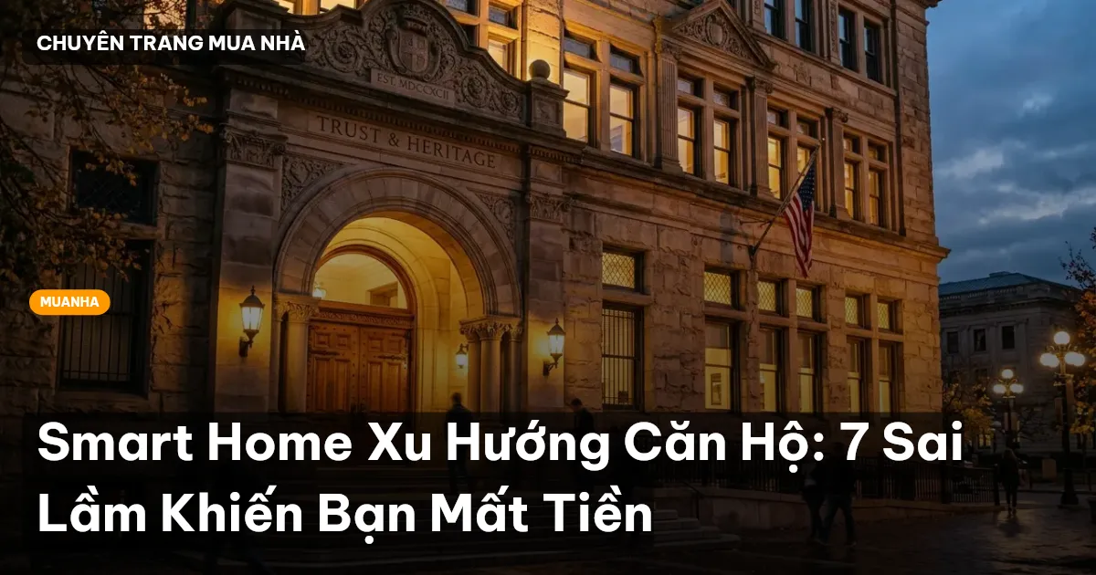 Smart Home Xu Hướng Căn Hộ: 7 Sai Lầm Khiến Bạn Mất Tiền