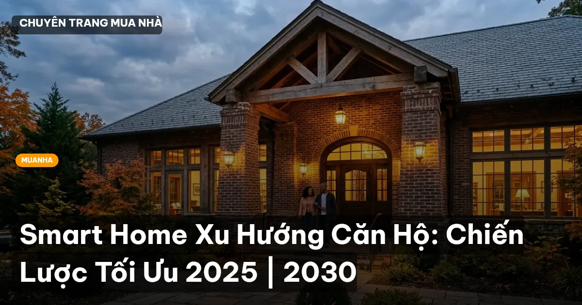 Smart Home Xu Hướng Căn Hộ: Chiến Lược Tối Ưu 2025 | 2030