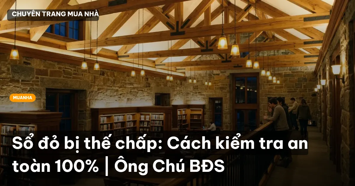 Sổ đỏ bị thế chấp: Cách kiểm tra an toàn 100% | Ông Chú BĐS
