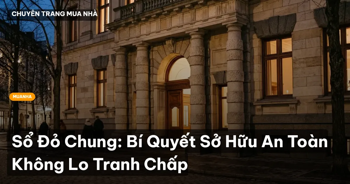 Sổ Đỏ Chung: Bí Quyết Sở Hữu An Toàn Không Lo Tranh Chấp