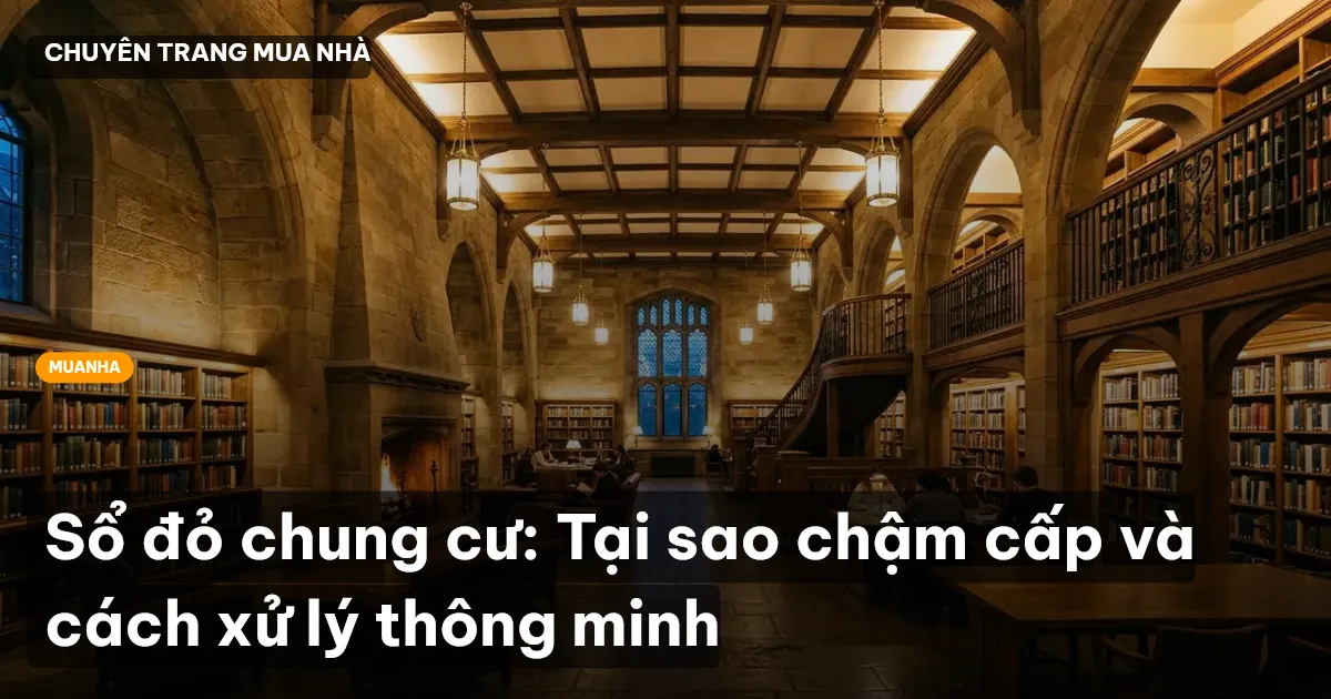 Sổ đỏ chung cư: Tại sao chậm cấp và cách xử lý thông minh