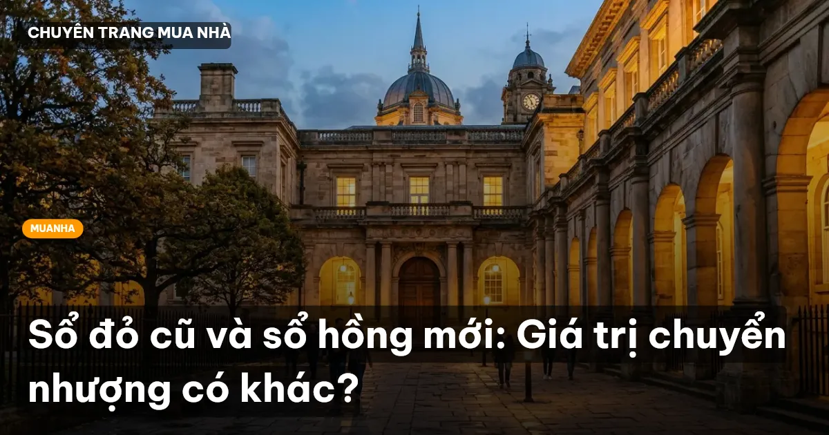 Sổ đỏ cũ và sổ hồng mới: Giá trị chuyển nhượng có khác?