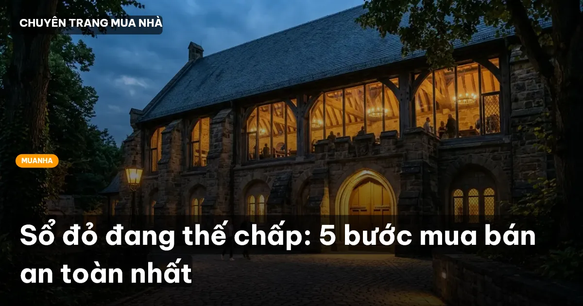 Sổ đỏ đang thế chấp: 5 bước mua bán an toàn nhất