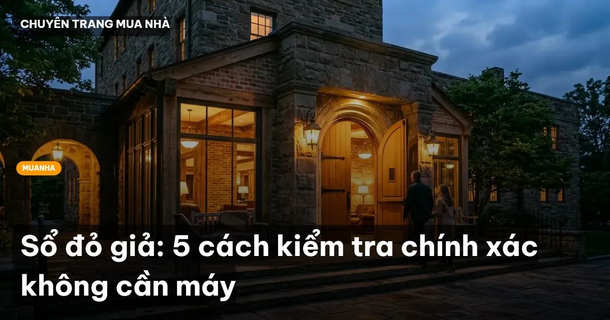 Sổ đỏ giả: 5 cách kiểm tra chính xác không cần máy