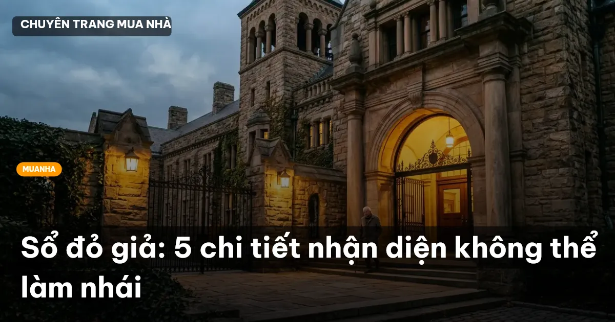 cách kiểm tra sổ đỏ giả