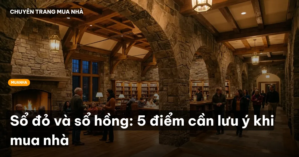 Sổ đỏ và sổ hồng: 5 điểm cần lưu ý khi mua nhà