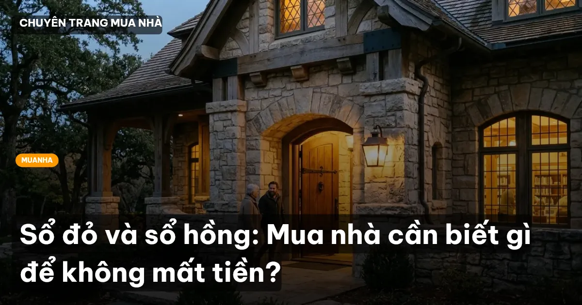 Sổ đỏ và sổ hồng: Mua nhà cần biết gì để không mất tiền?