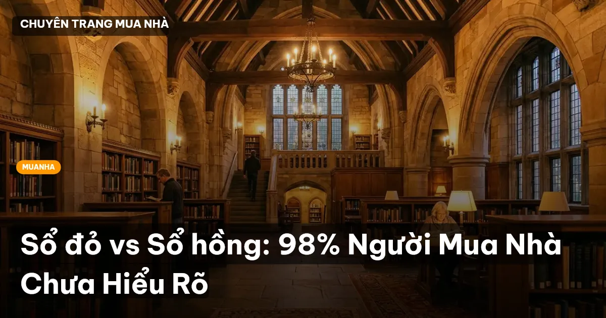 Sổ đỏ vs Sổ hồng: 98% Người Mua Nhà Chưa Hiểu Rõ