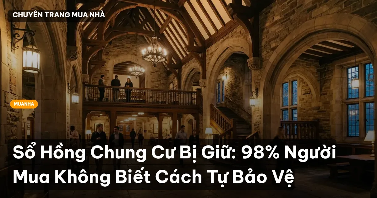 Sổ Hồng Chung Cư Bị Giữ: 98% Người Mua Không Biết Cách Tự Bảo Vệ