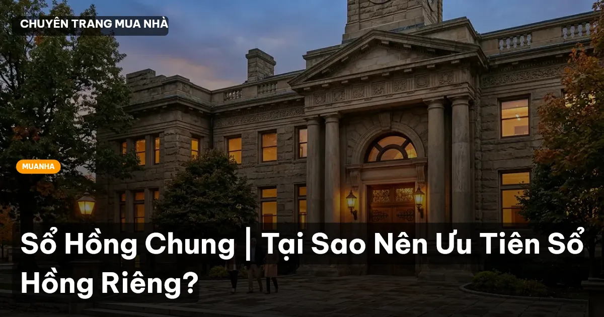 Sổ Hồng Chung | Tại Sao Nên Ưu Tiên Sổ Hồng Riêng?