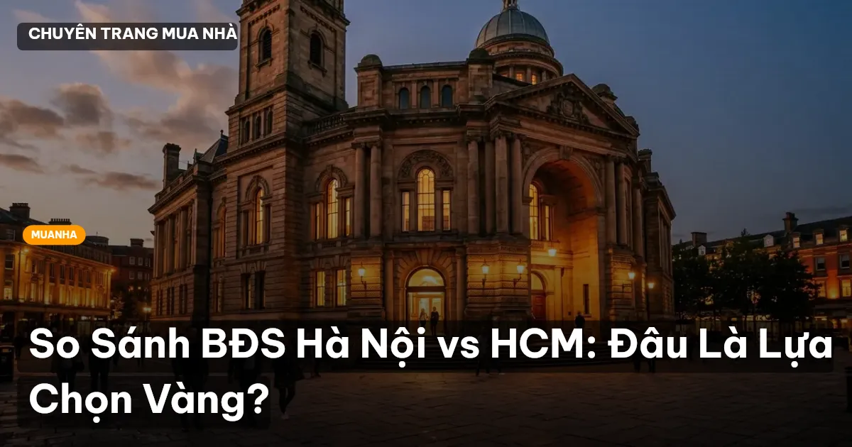 So Sánh BĐS Hà Nội vs HCM: Đâu Là Lựa Chọn Vàng?