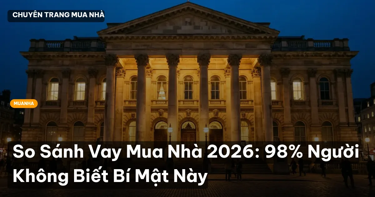 So Sánh Vay Mua Nhà 2026: 98% Người Không Biết Bí Mật Này