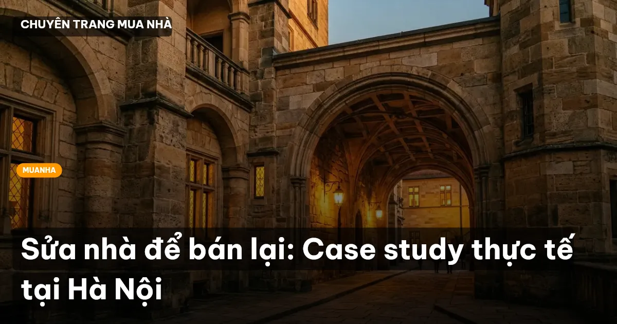 Sửa nhà để bán lại: Case study thực tế tại Hà Nội