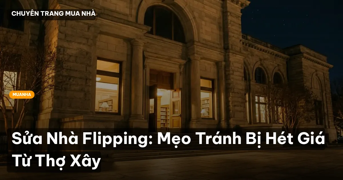 sửa nhà flipping