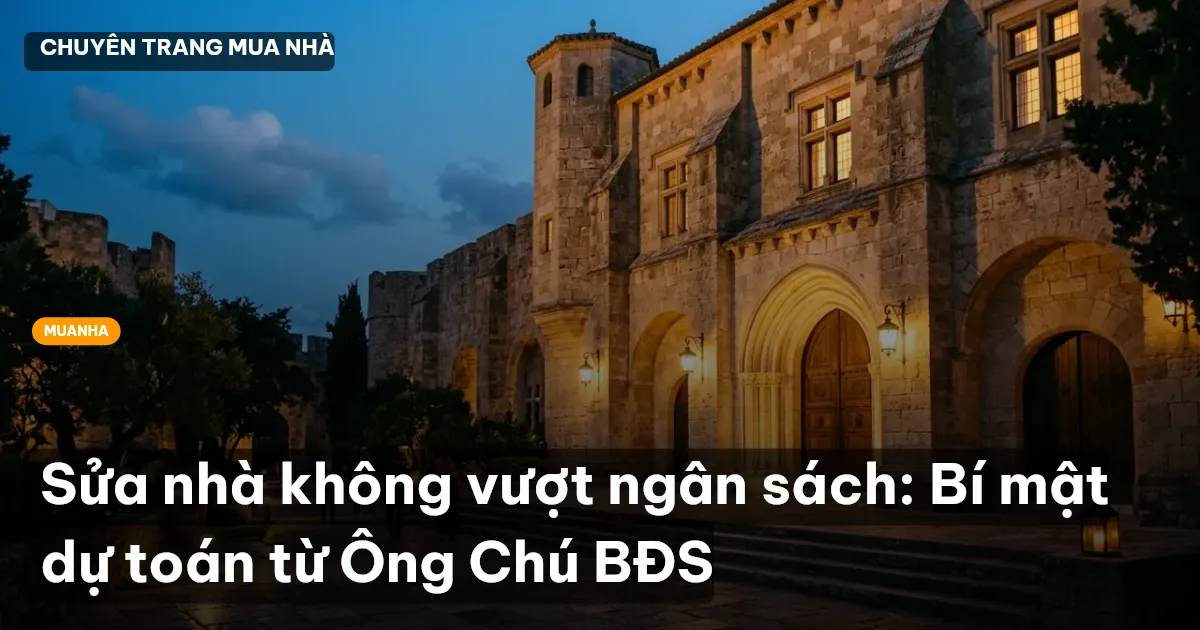 dự toán sửa nhà