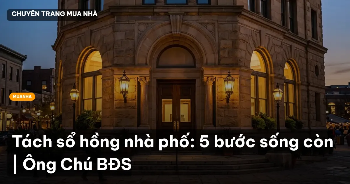 tách sổ hồng